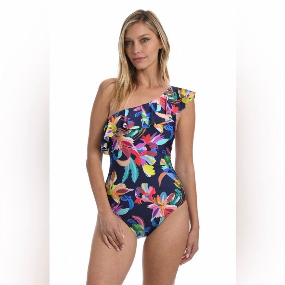 La Blanca Multicolor Floral Swimsuit